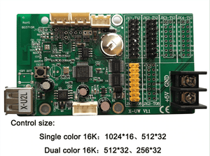 Bx-u2l P10 Led Signs Control Card, P10 Display Module Control Card, Single & Double Color Advertising Led Panel Controller
