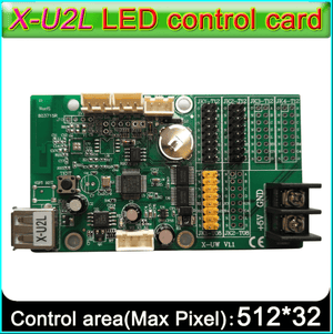 Bx-u2l P10 Led Signs Control Card, P10 Display Module Control Card, Single & Double Color Advertising Led Panel Controller