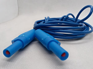 Blue Banana Clip Wires 2 Meter - High Quality Testing Leads