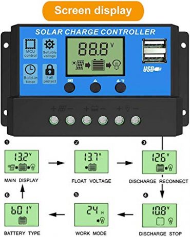 12v 24v 10a Solar Charge Controller Dy-002