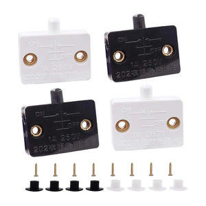 Cabinet Door Switch 12v/24v/230v White Pressure Switch (kitchen Cabinet Light Control)