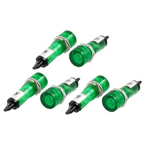 Dc 12v Recessed Green Pilot Light Signal Indicator Lamp