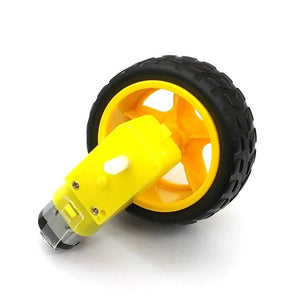 Rc Car Tt Gear Motor Dc 3v-6v Robot Smart Robot Car Tyre Wheel Gear Motor Set Dc 3-6v