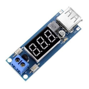 Dc To Dc 2a Usb Charger 4.5-40v To 5v Step-down Buck Converter Voltmeter Module