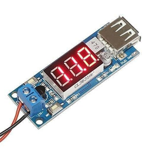 Dc To Dc 2a Usb Charger 4.5-40v To 5v Step-down Buck Converter Voltmeter Module
