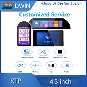 Dwin 7 Inch 4 Wire Rtp Resistive Touch Panel Yf07002 Shipping not avaialble for this item