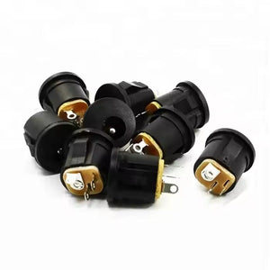 Dc-022 Dc Power Female Jack Connector 5.5mm X 2.1mm Dc Socket Charging Interface Panel Mount Connector Dc Snap Socket