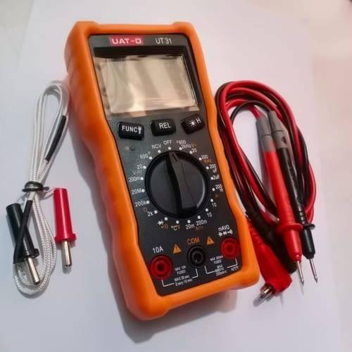Digital Display Multimeter Ut 31 Non Contact Voltmeter Ammeter Ohm Temperature Test Meter Dmm
