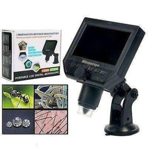 Digital Microscope 4.3in Hd Led 3.6mp 1-600x Continuous Magnifier