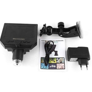 Digital Microscope 4.3in Hd Led 3.6mp 1-600x Continuous Magnifier
