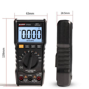 Et8101 True-rms Digital Multimeter Ac/dc Voltage Current Tester With Resistance, Capacitance, Diode, Ncv Measurement