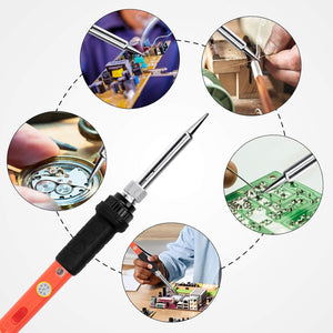 Electronics 60w Soldering Iron Welding Set With Multimeter - Student Diy Kit