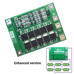 Enhanced Version 3s 40a Li-ion Lithium Battery Charger Protection Board Pcb Bms For Drill Motor 11.1v 12.6v