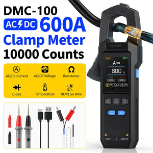 Fnirsi® Dmc-100 Dc Ac Current Voltage Clamp Meter Digital Multimeter