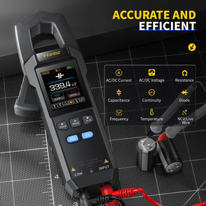 Fnirsi® Dmc-100 Dc Ac Current Voltage Clamp Meter Digital Multimeter