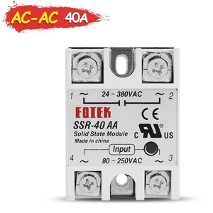 Fotek Module Ssr-40aa Ac Activation Ac-ac Control Signal 40a Solid State Relay Ssr