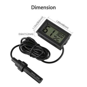 Fy12 Mini Thermometer and Hygrometer Humidity Meter with Display