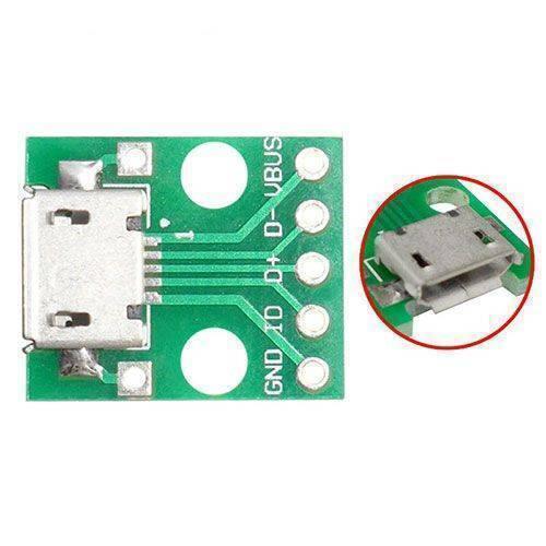 Female Micro Usb To Dip 5-pin Bread Board Power Supply Breadboard Power Supply