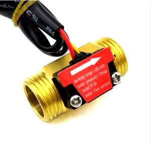 YF-B1 Brass Flow Sensor Meter DN15 – NPT Thread, Hall Effect, DC5-24V Energy Meter