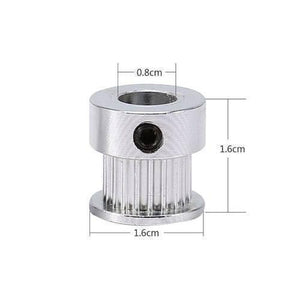 Gt2 Pulley 20 Teeth 8mm Bore Timing Gear Aluminum Alloy Pulley For Gt2 Belt