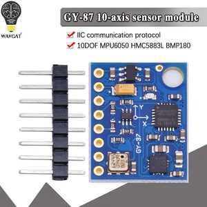 Gy-87 Gy87 Gy-87 Imu Mpu6050 Hmc5883l Bmp085 Module With Arduino 10dof