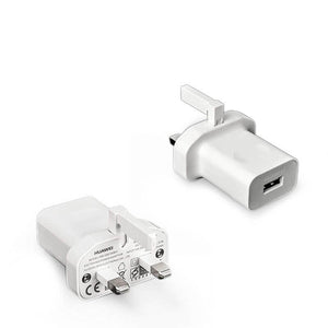Genuine Huawei Hw-050100b01 Uk 3pin Charger White Power Adapter 5v 1a