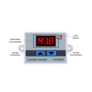Digital Humidity Controller Xh-w3005 Adjustable 220v 10a Hygrometer Switch Controller