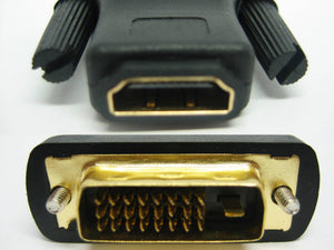 Dvi To Hdmi Converter Dvi-i Male To Hdmi Female Video Plug Adapter