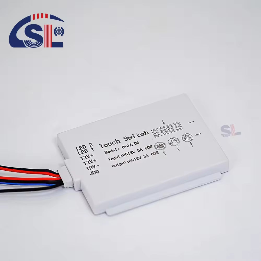 On Demand Handy Dc12v 5a 60w Single Button Mirror Touch Sensor Switch With Time Temperature Display Screen Touch Sensor Switch For Mirrors