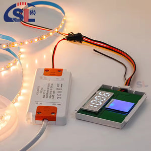On Demand Handy Dc12v 5a 60w Single Button Mirror Touch Sensor Switch With Time Temperature Display Screen Touch Sensor Switch For Mirrors
