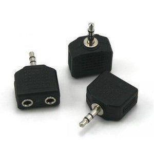 Headphone Jack Splitter 3.5mm Jack Plug To 2x 3.5mm Jack Sockets Stereo Adaptor Dual Splitter