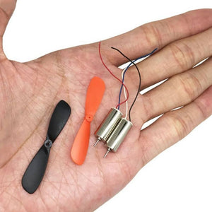 2 Pieces 1 Pair Helicopter Coreless Micro Dc Motor with Propeller