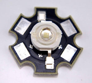 High Power Uv Led Chip 3w Purple Uv Ultraviolet Bulb Lamp 1 Heat Sink Plus 1 Uv Led Light