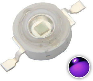 High Power Uv Led Chip 3w Purple Uv Ultraviolet Bulb Lamp 1 Heat Sink Plus 1 Uv Led Light