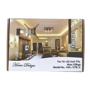 Home Design Lcd Wall Mount Bracket For 14-55 Inch Tvs Universal Plasma Led Tilt Bracket Hdl 117b 2 Black