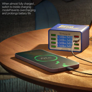Mechanic Icharge 8p / 8s Qc 3.0 Multi-port Smart Fast Charger With Digital Display