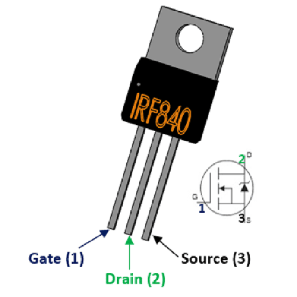 Irf840 N-channel 8a 500v Power Mosfet