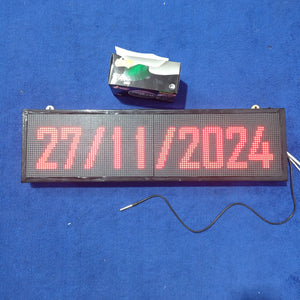 Industrial Clock With Temperature Display Rgb Display