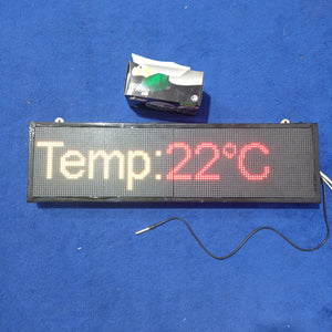 Industrial Clock With Temperature Display Rgb Display