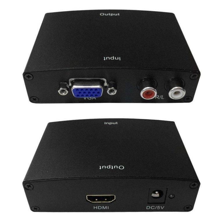 Interface Conversion Converter Vga+r/l To Hdmi Adapter Hwh-2058