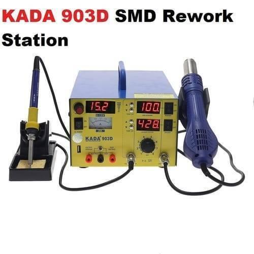 Kada903d Kada 903d Digital Hot Air Gun Soldering Iron Smd Rework Station 15v 2a With Regulated Power Supply 3 In 1 Multifunction Desoldering Station
