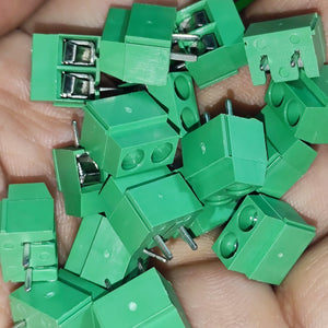 Kf 350 /kf 126 250v 10a 5mm Pitch Green Color 2 Pin Screw Terminal Connector Tblock