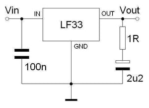 Lf33 3.3v Low Dropout Regulator