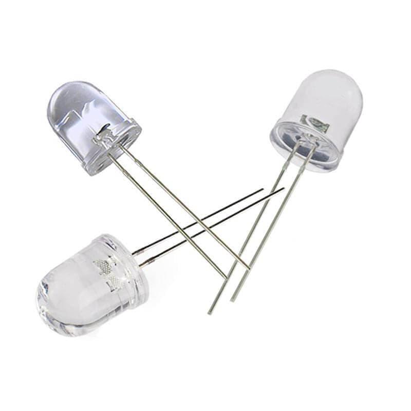 Large 10mm White Led Crystal