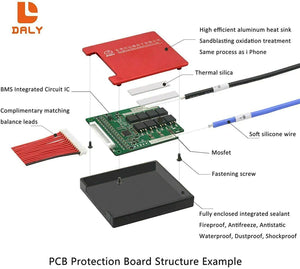 Li-ion 7s 24v Discharge 30a Charge 15a Lithium Battery Protection Board With Balance Pcm Bms