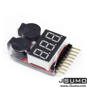 Lipo Buzzer Battery Voltage Indicator Volt Meter Battery Level Tester 1s-8s With Buzzer