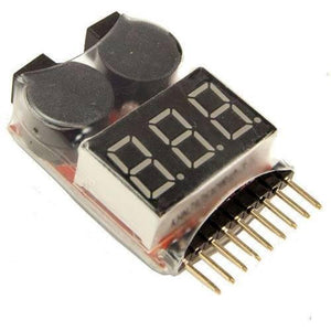 Lipo Buzzer Battery Voltage Indicator Volt Meter Battery Level Tester 1s-8s With Buzzer