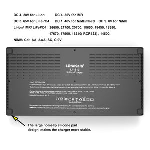Liitokala Lii-s12 18650 Battery Charger – 12+2 Bay Smart Universal Charger