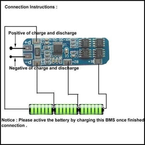 Hx-3s-1 Lithium Battery 3s 12v 10a Charge Protection Board Bms Pcm For 18650 Li-ion Cells Charging