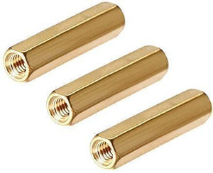 M3x20mm Female To Female Thread Brass Hex Standoff Pcb Pillar Spacer